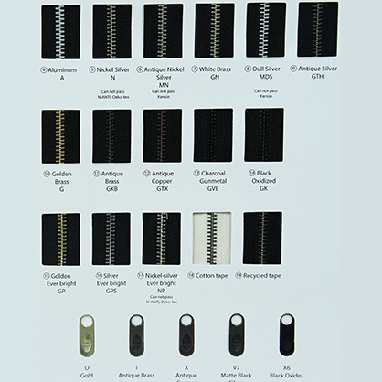 Dây kéo kim loại